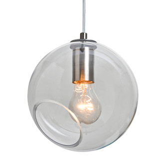 Besa, Maestro 8 Cord Pendant for Multiport Canopy, Clear, Satin Nickel Finish, 1x5W LED Filament (127|J-MAESTRO8CL-EDIL-SN)