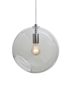 Besa, Maestro 12 Cord Pendant for Multiport Canopy, Clear, Satin Nickel Finish, 1x60W Medium base (127|J-MAESTRO12CL-SN)
