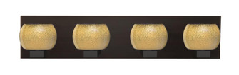 Besa, Keno Vanity, Gold Sand, Bronze Finish, 4x3W LED (127|4WF-KENOGD-LED-BR)