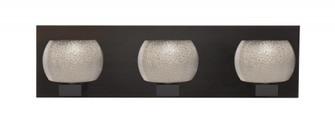 Besa, Keno Vanity, Smoke Sand, Bronze Finish, 3x3W LED (127|3WF-KENOSM-LED-BR)