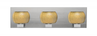 Besa, Keno Vanity, Gold Sand, Satin Nickel Finish, 3x60W G9 Base (127|3WF-KENOGD-SN)