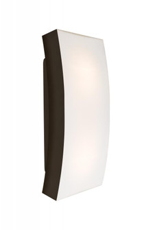 Besa, Billow 15 Outdoor Sconce, Opal/Bronze, Bronze Finish, 2x60W Medium Base (127|BILLOW15-BR)