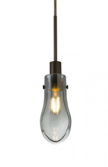 Besa, Wish Cord Pendant, Smoke/Clear, Bronze Finish, 1x40W E12 Base (127|1JC-WISHSM-BR)