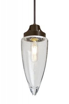 Besa, Sulu Cord Pendant, Clear Bubble, Bronze Finish, 1x4W LED Filament (127|1JC-SULUCL-EDIL-BR)