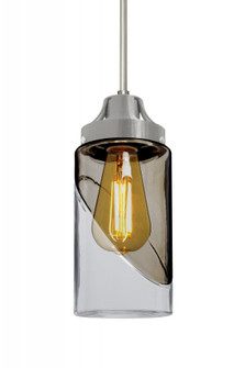 Besa, Blink Cord Pendant For Multiport Canopy, Trans. Smoke/Clear, Satin Nickel Finish (127|J-BLINKSM-EDIL-SN)