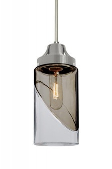 Besa, Blink Cord Pendant For Multiport Canopy, Trans. Smoke/Clear, Satin Nickel Finish (127|J-BLINKSM-SN)