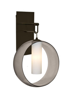 Besa, Plato Wall Pendant, Smoke/Opal, Bronze Finish, 1x5W LED (127|1WP-PLATOSM-LED-BR)