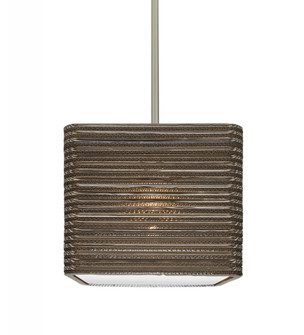 Besa, Kirk 12 Stem Pendant, Satin Nickel Finish, 1x9W LED (127|1TT-KIRK12-LED-SN)
