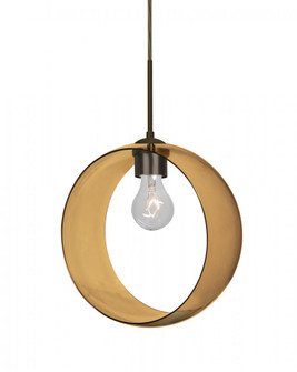 Besa, Plato Cord Pendant, Amber, Bronze Finish, 1x60W Medium Base (127|1JC-PLATOAM-BR-NI)