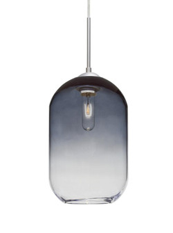 Besa, Omega 12 Cord Pendant, Steel/Clear, Satin Nickel Finish, 1x60W Medium Base (127|1JC-OMEGA12ST-SN)