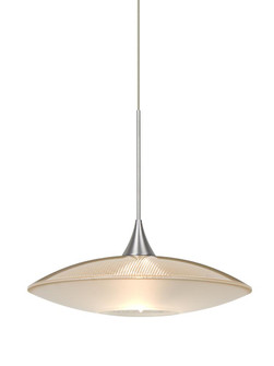 Besa Pendant Spazio Satin Nickel Gold/Frost 1x50W MAX GY6.35 Base (127|XP-6294GD-SN)