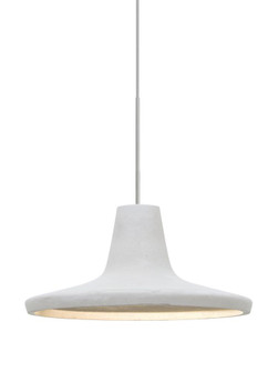 Besa Modus Cord Pendant For Multiport Canopy, White, Satin Nickel Finish, 1x9W LED (127|X-MODUSWH-LED-SN)