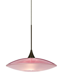 Besa Pendant For Multiport Canopy Spazio Bronze Red/Frost 1x50W Halogen (127|X-6294RD-BR)