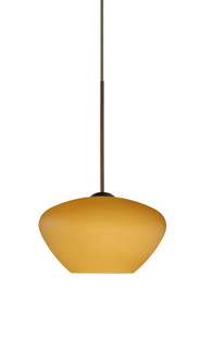 Besa Pendant For Multiport Canopy Peri Bronze Amber Matte 1x50W MAX GY6.35 Base (127|X-541080-BR)