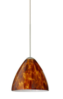 Besa Pendant For Multport Canopy Mia Satin Nickel Amber Cloud 1x5W LED (127|X-177918-LED-SN)