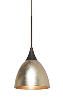 Besa Divi Pendant, Gold Foil, Bronze, 1x9W LED (127|X-1758GF-LED-BR)