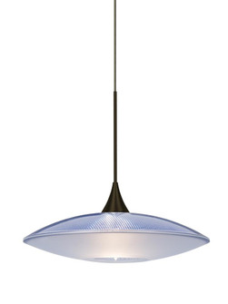 Besa Pendant Spazio Bronze Blue/Frost 1x50W MAX GY6.35 Base (127|RXP-6294BL-BR)
