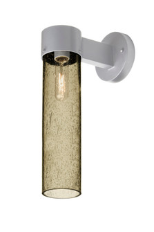 Besa, Juni 16 Outdoor Sconce, Latte Bubble, Silver Finish, 1x4W LED Filament (127|JUNI16LT-WALL-EDIL-SL)