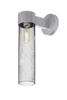 Besa, Juni 16 Outdoor Sconce, Clear Bubble, Silver Finish, 1x4W LED Filament (127|JUNI16CL-WALL-EDIL-SL)