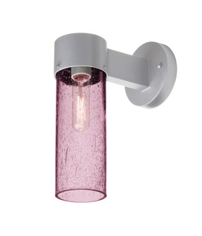 Besa, Juni 10 Outdoor Sconce, Plum Bubble, Silver Finish, 1x4W LED Filament (127|JUNI10PL-WALL-EDIL-SL)