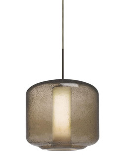 Besa Niles 10 Pendant For Multiport Canopy, Smoke Bubble/Opal, Bronze Finish, 1x60W M (127|J-NILES10SO-BR)