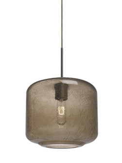 Besa Niles 10 Pendant For Multiport Canopy, Smoke Bubble, Bronze Finish, 1x60W Medium (127|J-NILES10SM-BR)