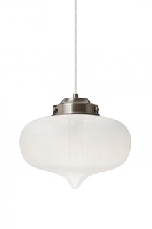 Besa Mira Pendant For Multiport Canopy Satin Nickel Frost 1x60W T10 (127|J-MIRAFR-SN)
