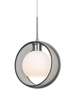 Besa Mana Pendant For Multiport Canopy, Smoke/Opal, Satin Nickel Finish, 1x60W Medium Base (127|J-MANASM-SN)