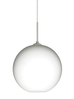 Besa Coco 12 Pendant For Multiport Canopy, Opal Matte, Satin Nickel Finish, 1x60W Med (127|J-COCO1207-SN)