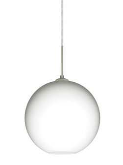 Besa Coco 10 Pendant For Multiport Canopy, Opal Matte, Satin Nickel Finish, 1x9W LED (127|J-COCO1007-LED-SN)