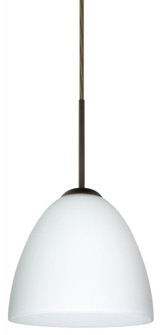 Besa Vila LED Pendant For Multiport Canopy Opal Matte Bronze 1x9W LED (127|J-447007-LED-BR)