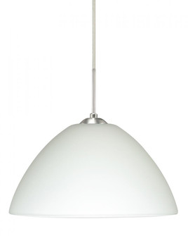 Besa Tessa Pendant For Multiport Canopy Satin Nickel White 1x75W Medium Base (127|J-420107-SN)