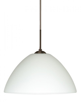 Besa Tessa LED Pendant For Multiport Canopy White Bronze 1x9W LED (127|J-420107-LED-BR)