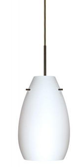 Besa Pera 9 LED Pendant For Multiport Canopy Opal Matte Bronze 1x9W LED (127|J-412607-LED-BR)