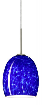Besa Lucia LED Pendant For Multiport Canopy Blue Cloud Satin Nickel 1x9W LED (127|J-169786-LED-SN)