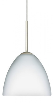 Besa Sasha LED Pendant For Multiport Canopy B Opal Matte Satin Nickel 1x9W LED (127|B-757207-LED-SN)