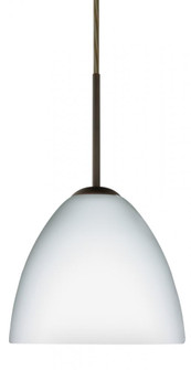 Besa Sasha LED Pendant For Multiport Canopy B Opal Matte Bronze 1x9W LED (127|B-757207-LED-BR)