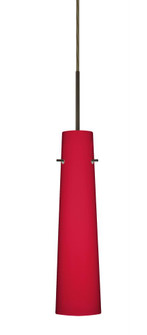 Besa Camino Pendant For Multiport Canopy Bronze Ruby Matte 1x40W Halogen (127|B-5674RM-HAL-BR)