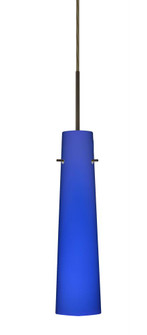 Besa Camino Pendant For Multiport Canopy Bronze Cobalt Blue Matte 1x40W Halogen (127|B-5674CM-BR)