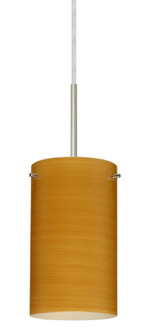 Besa Stilo 7 Pendant For Multiport Canopy Satin Nickel Oak 1x40W B10 Med (127|B-4404OK-MED-SN)