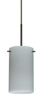 Besa Stilo 7 Pendant For Multiport Canopy Bronze Chalk 1x40W B10 Med (127|B-4404KR-MED-BR)