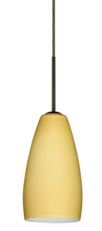 Besa Chrissy Pendant For Multiport Canopy Bronze Vanilla Matte 1x40W Halogen (127|B-1509VM-HAL-BR)