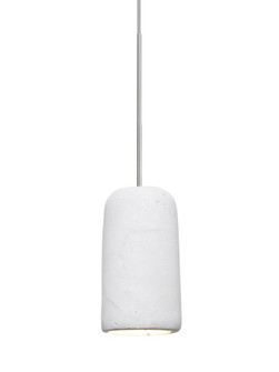 Besa Glide Cord Pendant, White, Satin Nickel Finish, 1x2W LED (127|1XC-GLIDEWH-LED-SN)
