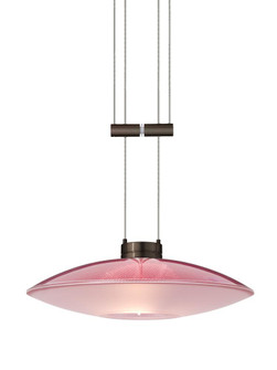 Besa Pendant Spazio Bronze Red/Frost 1x50W Halogen (127|1XA-6294RD-BR)