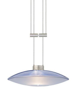 Besa Pendant Spazio Satin Nickel Blue/Frost 1x50W Halogen (127|1XA-6294BL-SN)