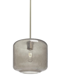 Besa Niles 10 Pendant, Smoke Bubble, Satin Nickel Finish, 1x60W Medium Base T10 (127|1TT-NILES10SM-SN)