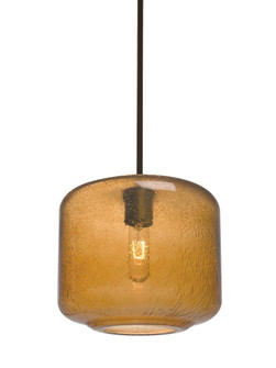 Besa Niles 10 Pendant, Amber Bubble, Bronze Finish, 1x60W Medium Base T10 (127|1TT-NILES10AM-BR)