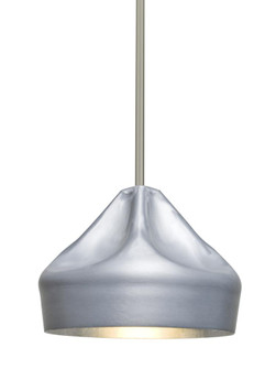 Besa Lotus Stem Pendant, Satin Nickel Finish, 1x9W LED (127|1TT-LOTUS-LED-SN)