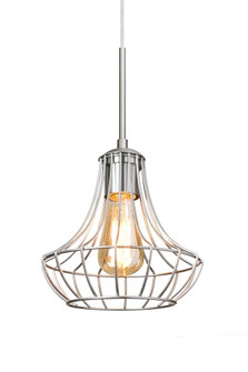 Besa Pendant Spezza 7 Satin Nickel 1x8W LED Filament (127|1JT-SPEZ07-EDIL-SN)