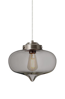 Besa Mira Pendant Satin Nickel Smoke 1x4W LED Filament (127|1JT-MIRASM-EDIL-SN)